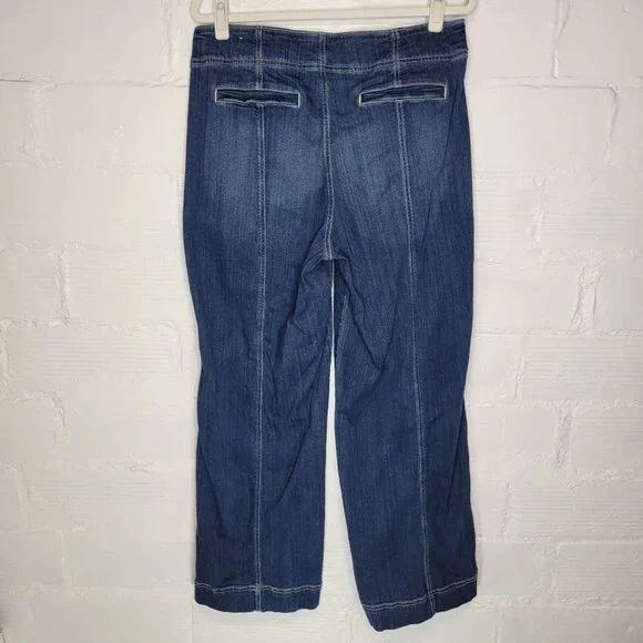 Chico's Women's Size 14 Jeans Pull On Wide Leg - Picture 2 of 4